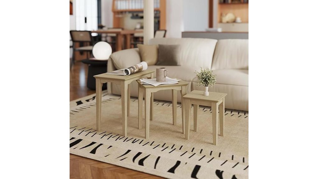 set of three nesting tables