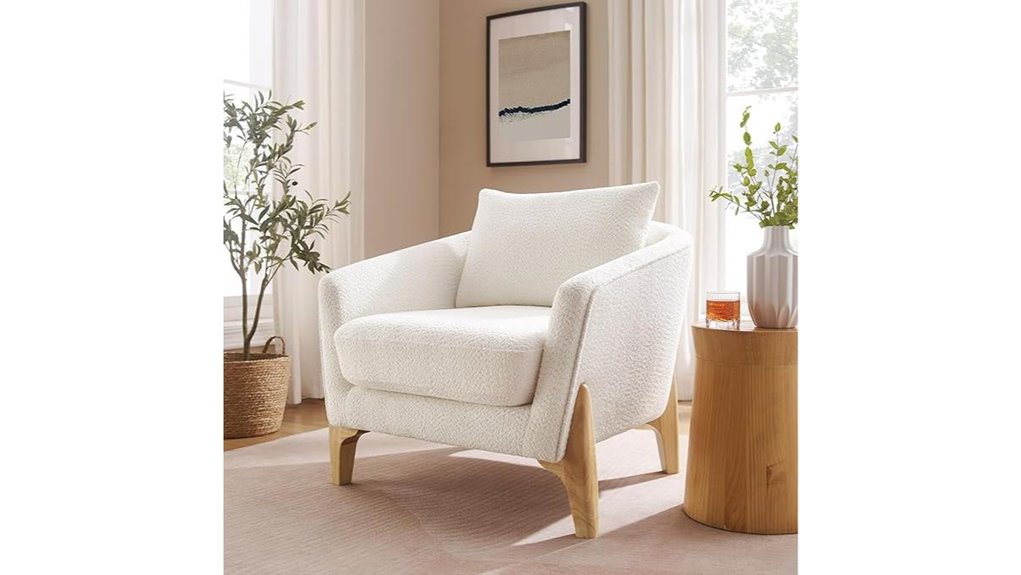 sherpa fabric armchair