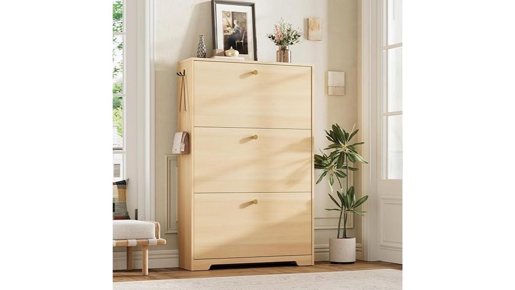 slim shoe cabinet