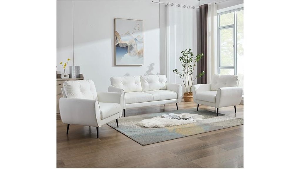 small leather loveseat