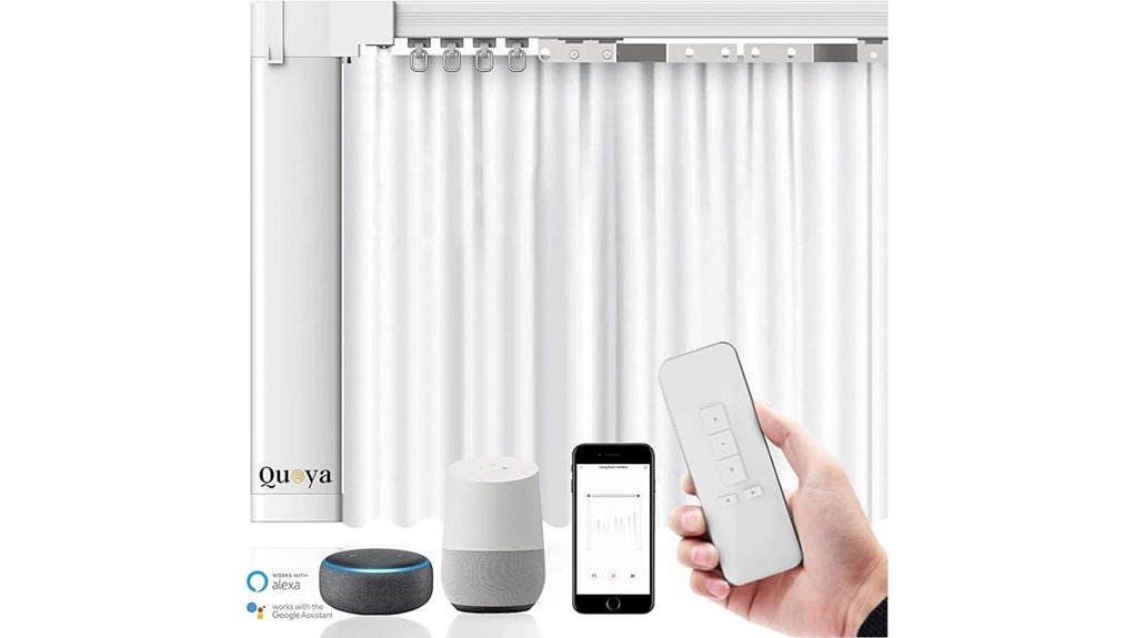 smart motorized curtain track
