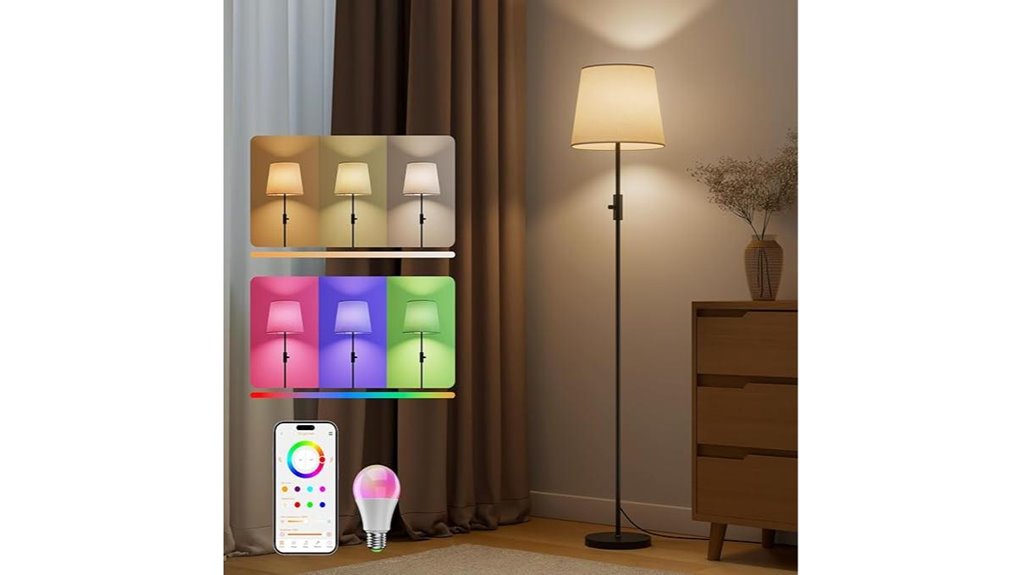 smart rgbwc floor lamp