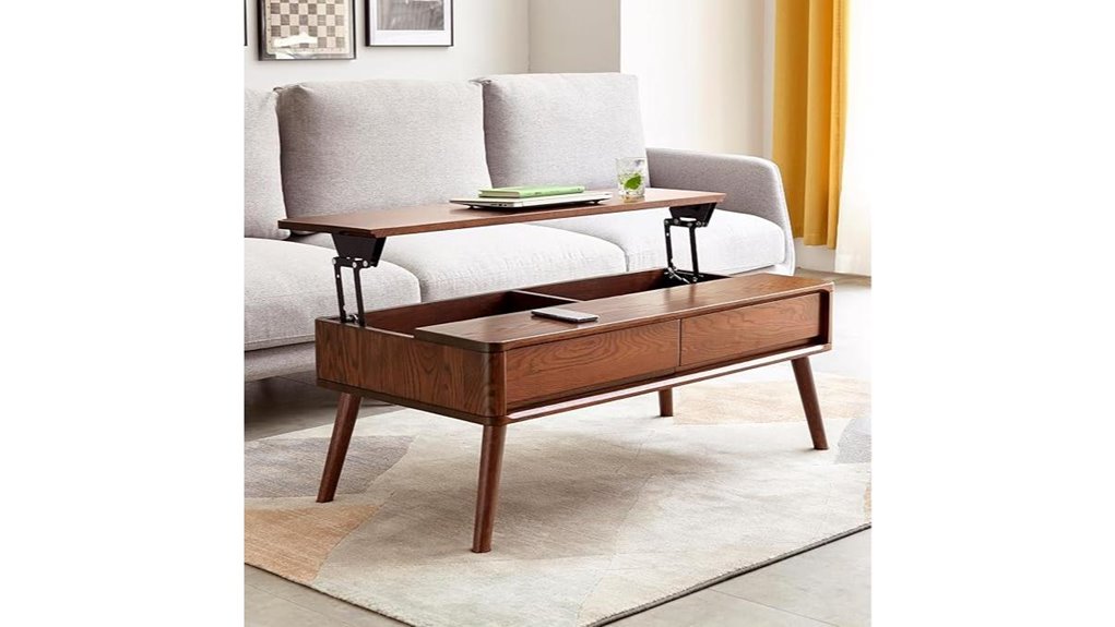 solid oak storage table