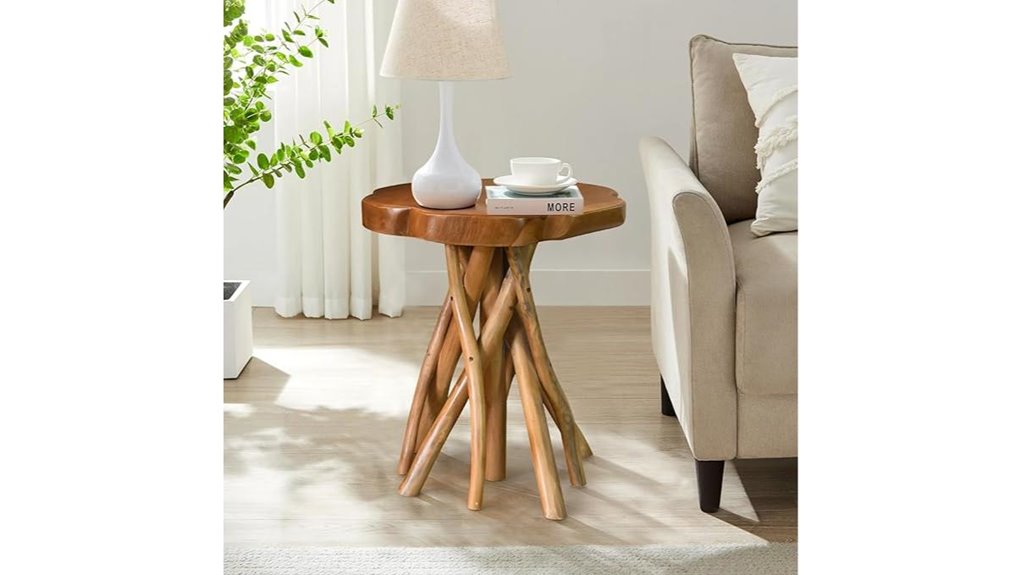 teak live edge table