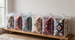top breathable wool rug storage