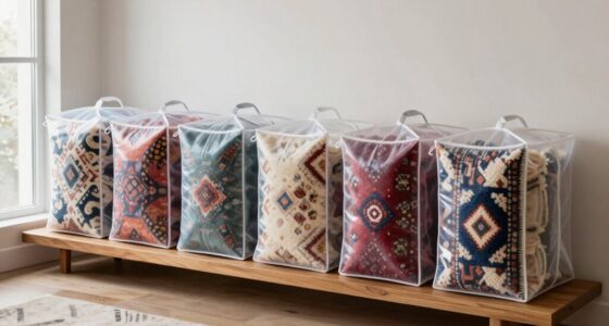 top breathable wool rug storage