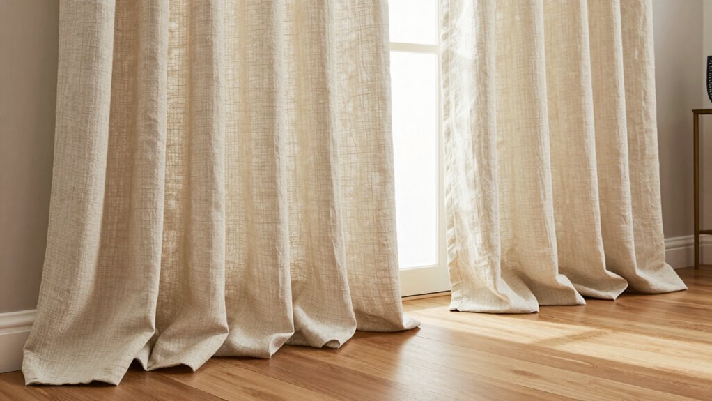top extra long linen curtains