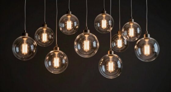 top glass globe pendant lights