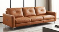 top grain leather sectionals
