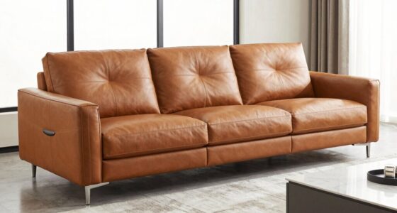 top grain leather sectionals