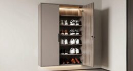 top hidden shoe storage