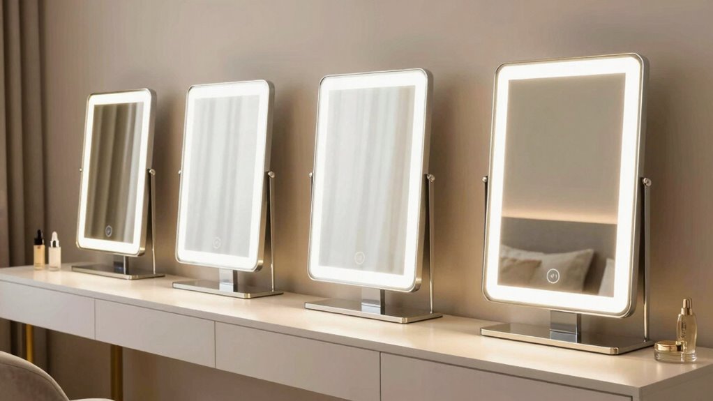 top illuminated vanity mirrors