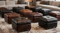 top luxury leather ottomans
