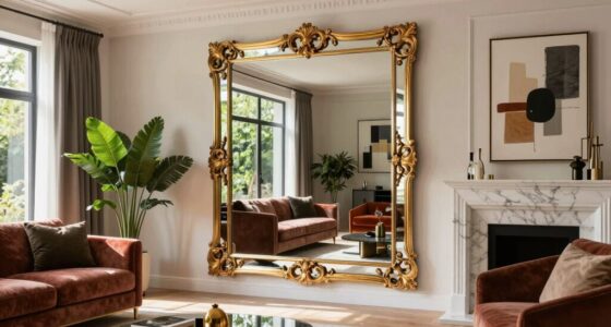 top luxury living room mirrors