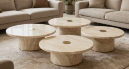 top luxury travertine tables