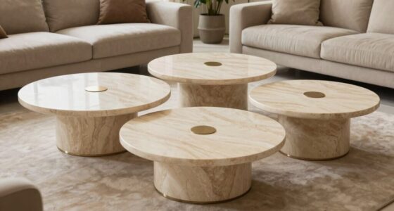 top luxury travertine tables