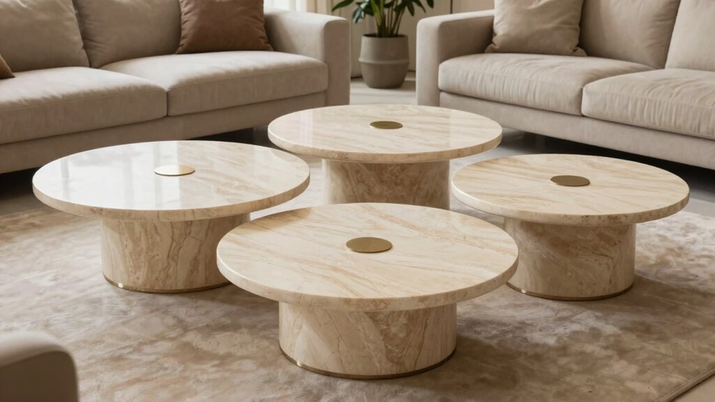 top luxury travertine tables
