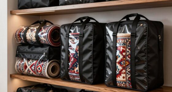 top oversized rug storage
