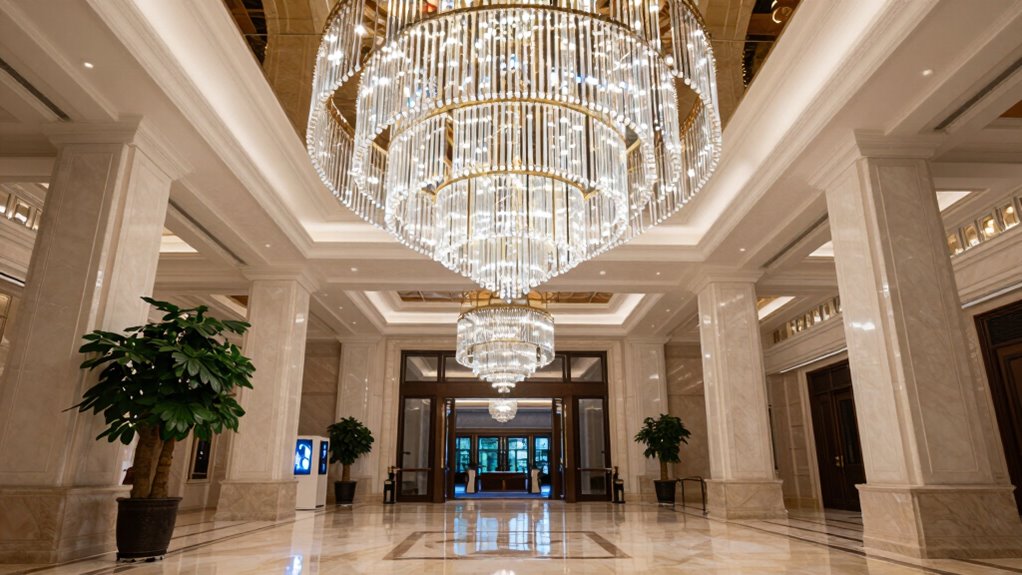 top tall ceiling chandeliers