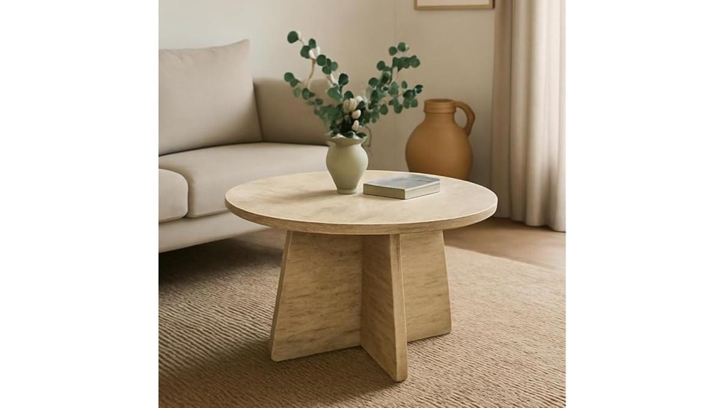 travertine style coffee table