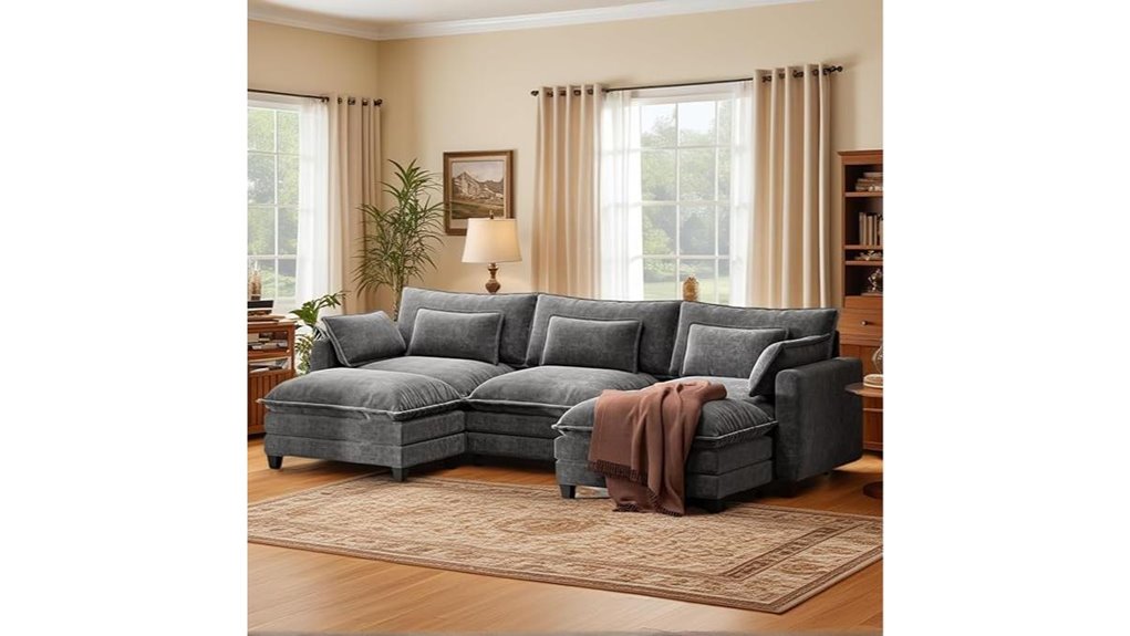 u shaped modular sofa