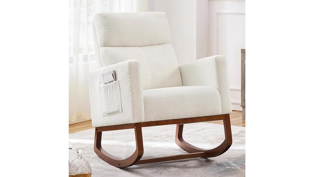 upholstered rocking chair
