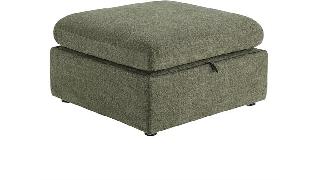 upholstered storage ottoman