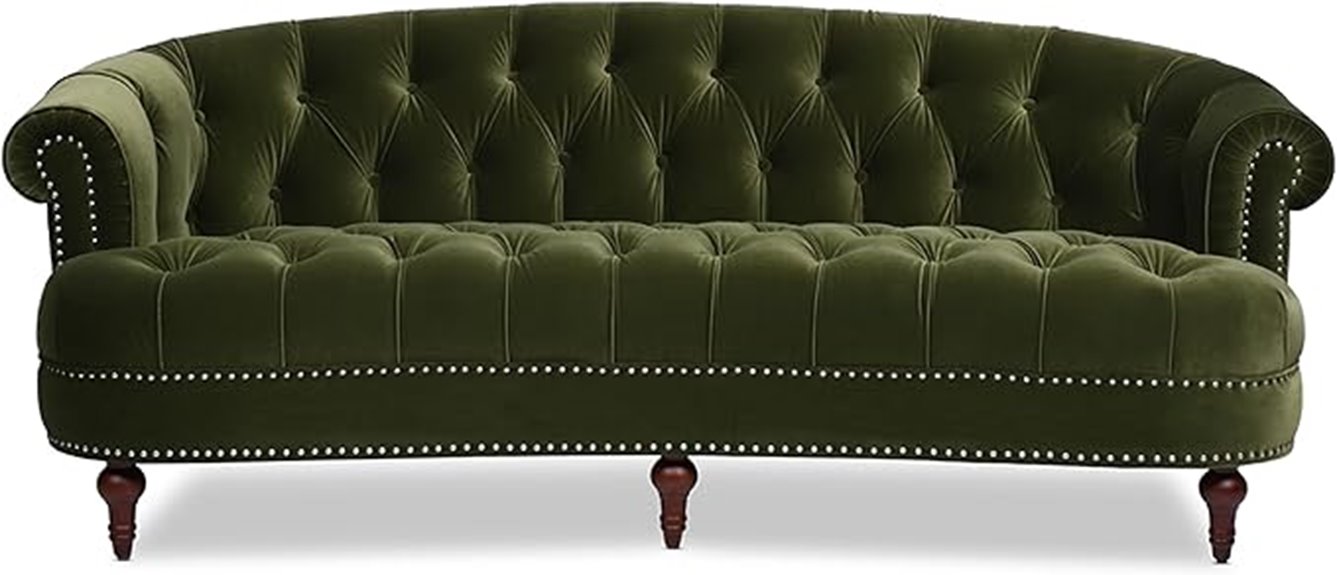 velvet chesterfield sofa