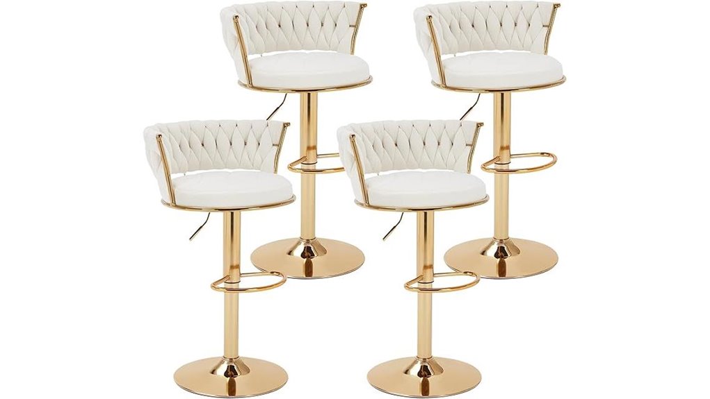 velvet swivel bar stools