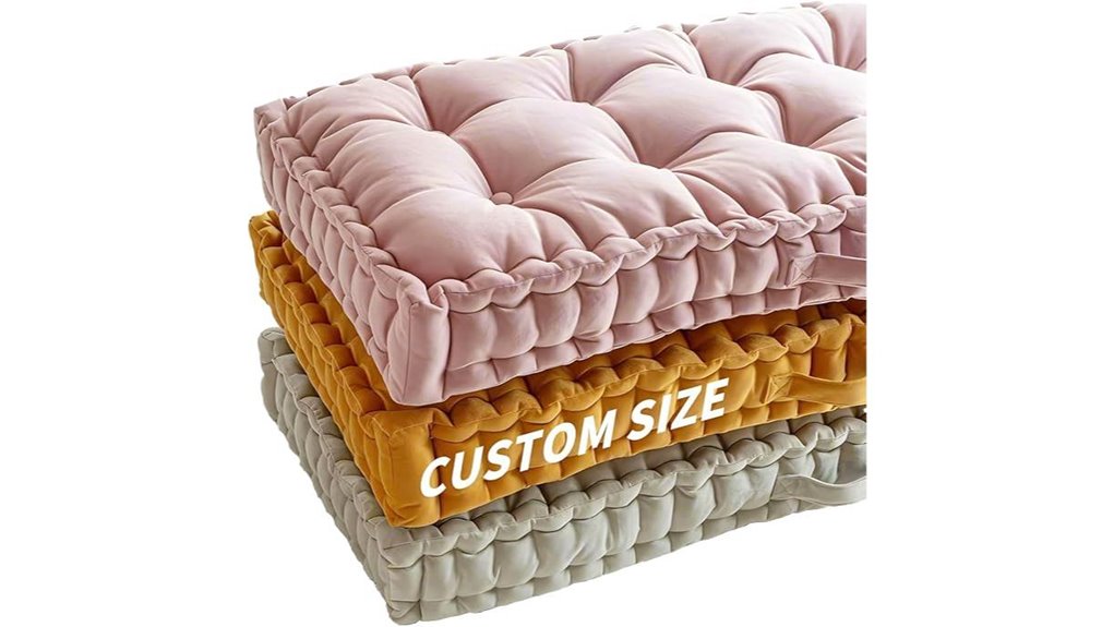 velvet tufted cushion handle