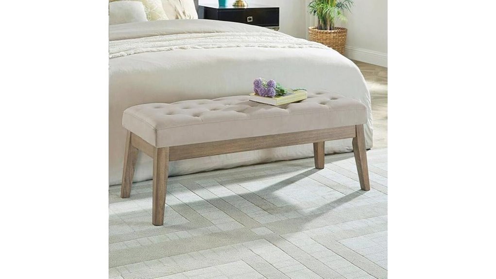 velvet tufted entryway