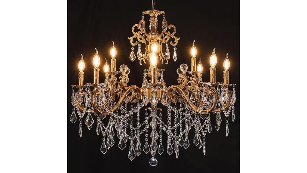 vintage crystal chandelier