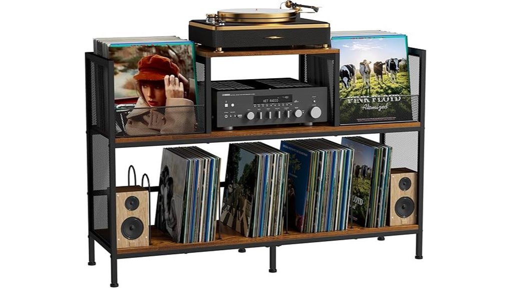 vintage record player cabinet