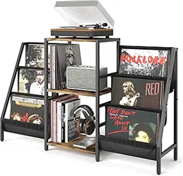 vinyl storage record stand