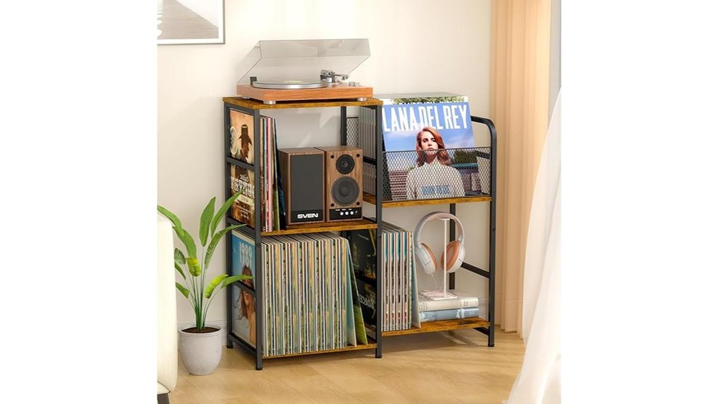 vinyl storage record stand
