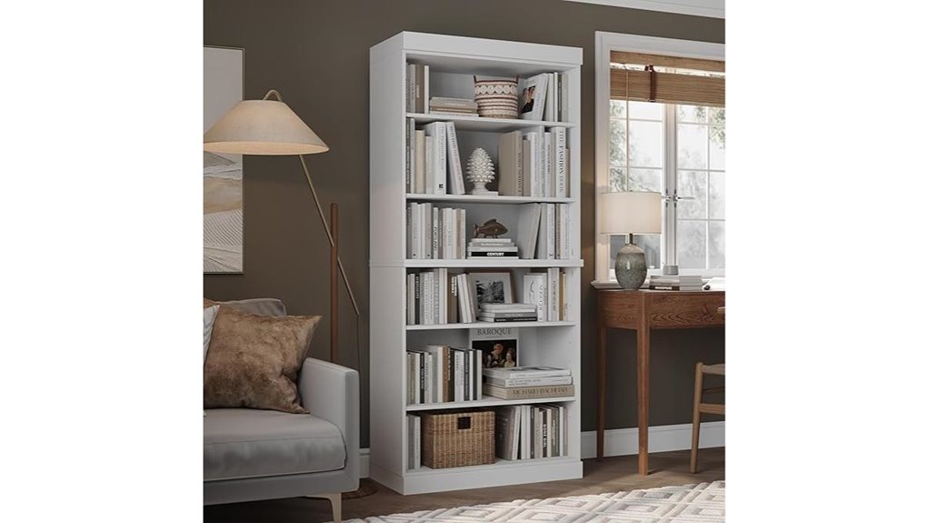white eco friendly bookcase