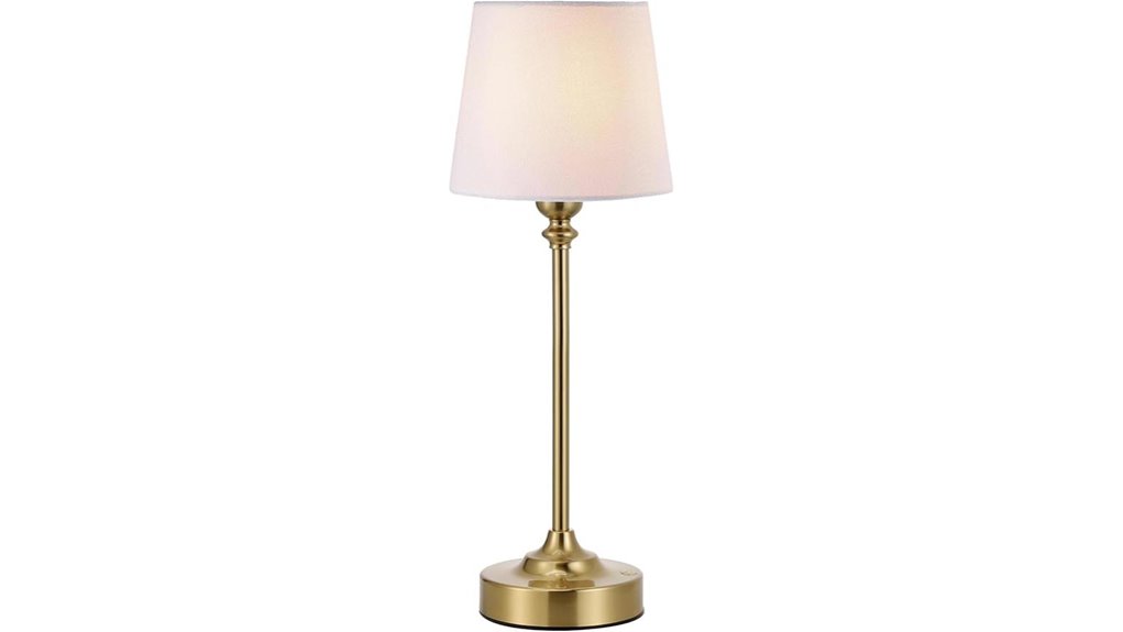 wireless gold dimmable lamp