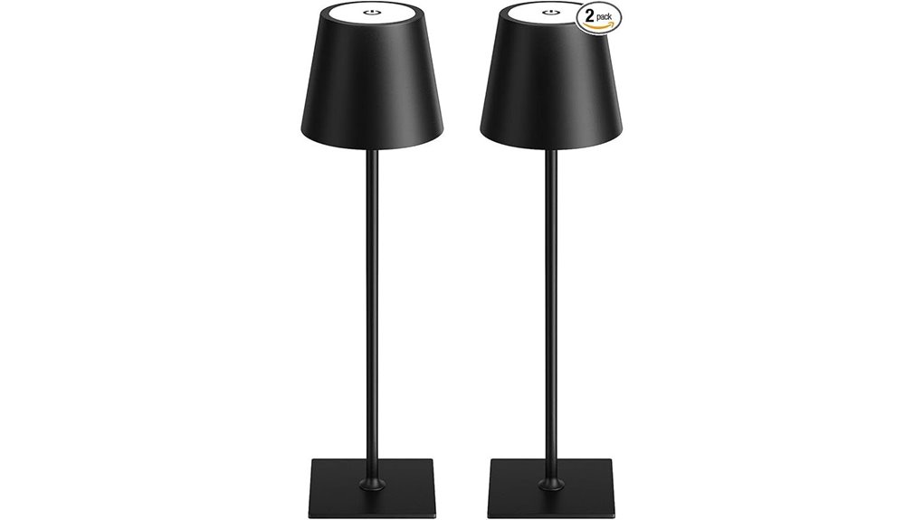 wireless rechargeable touch lamps