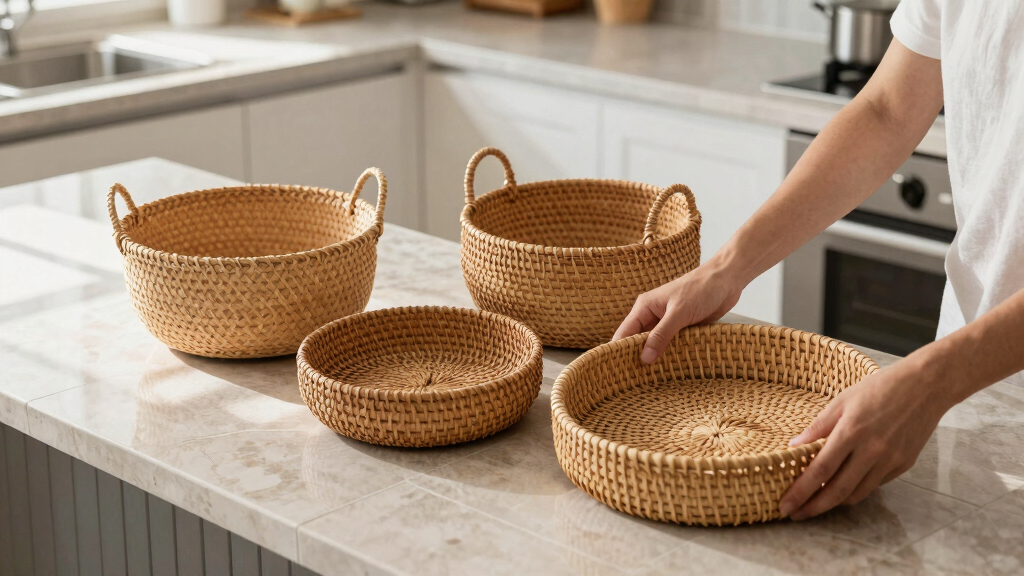 Aldi Just Dropped $10 Scalloped Woven Baskets and Trays