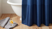 A $10,000 Plumbing Problem Led Me To A $328 Shower Curtain I Love