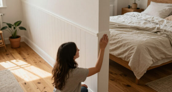A Structural Beam Was An Eyesore In This Bedroom — She Added Paneling To Disguise It