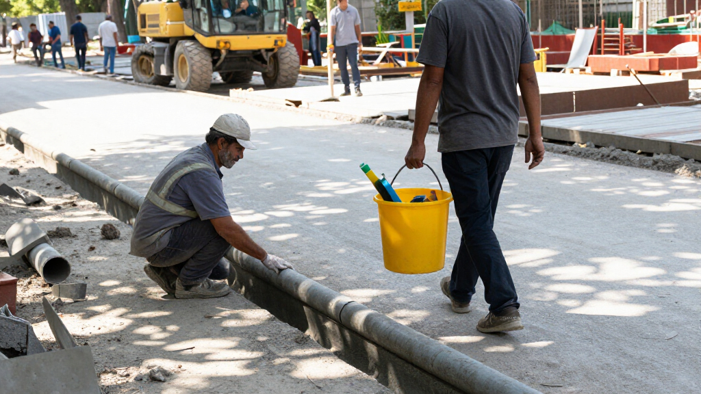 Delhi Begins Road And Drain Construction In Upvan Apartment And Khera Garhi Extension - The News Mill