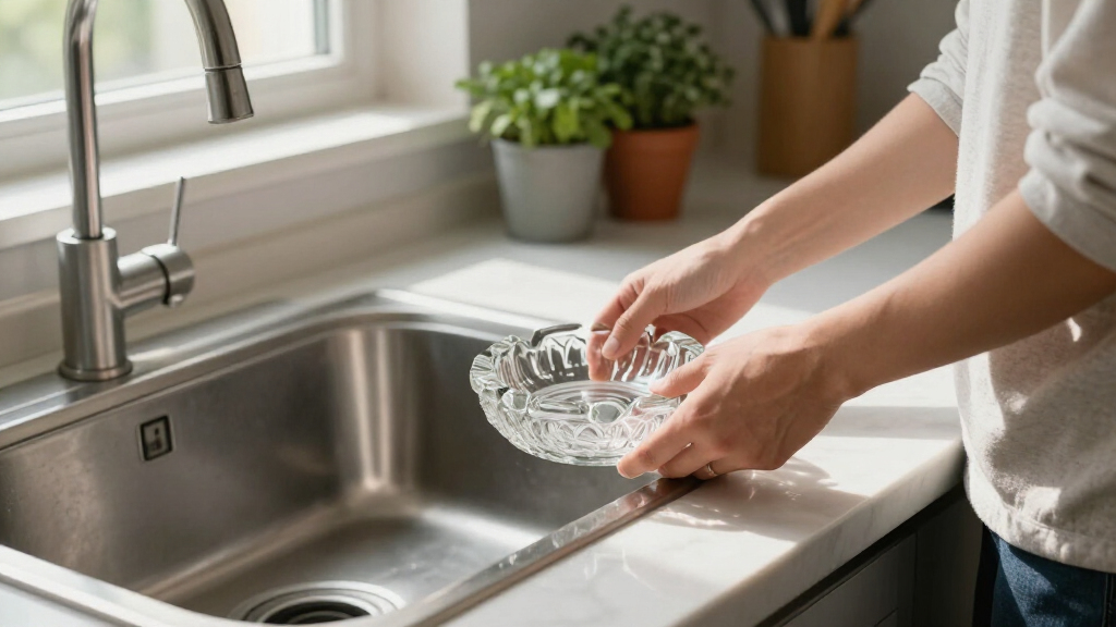 I’m Putting A Vintage Glass Ashtray By My Kitchen Sink (It’s So Pretty!)