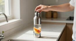 Owala FreeSip Stainless Steel Water Bottle 32 Oz Very, Very Dark