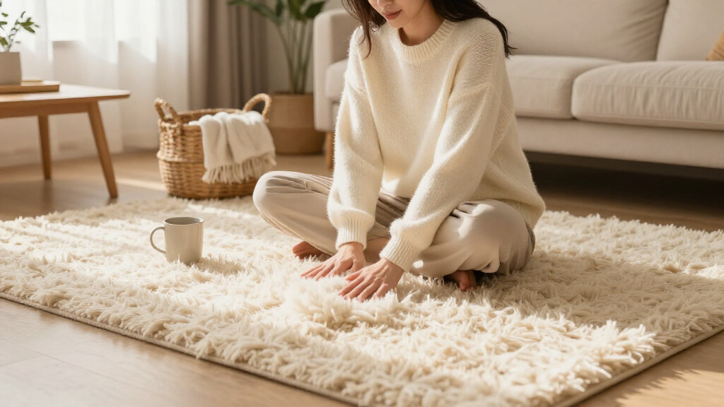 The "SO Soft" TikTok-Viral Rug That Instantly Made My Living Room Warm And Cozy