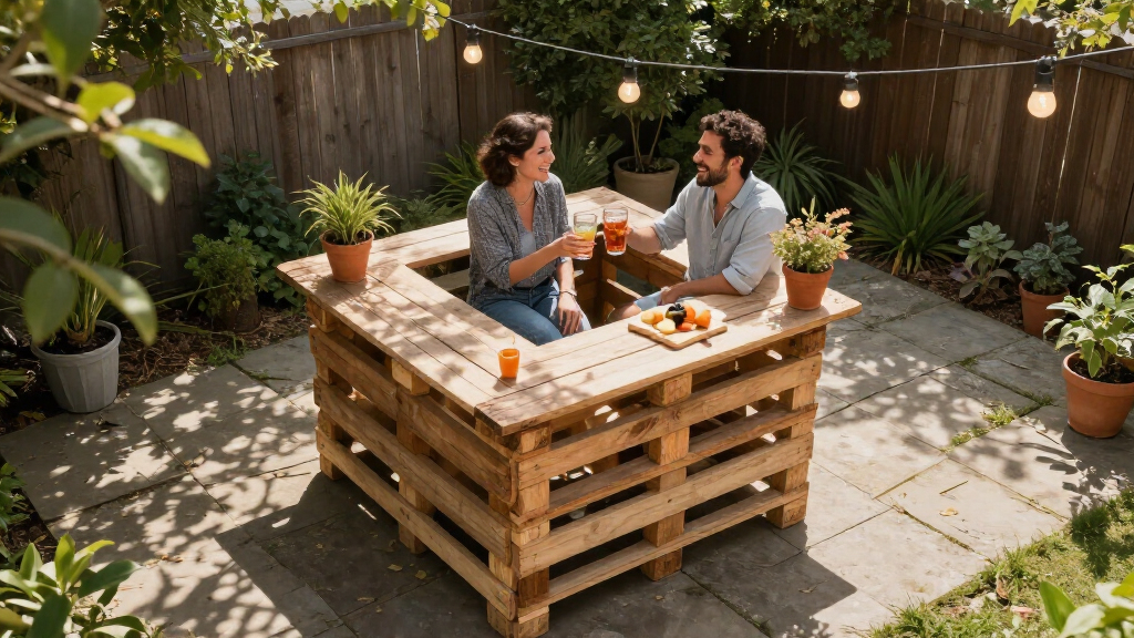 This DIY Couple Built The Coolest Backyard Bar For Almost Nothing — Here’s How