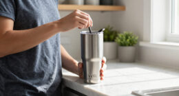 YETI Rambler 20 Oz Stainless Steel Vacuum Insulated Tumbler w/MagSlider Lid