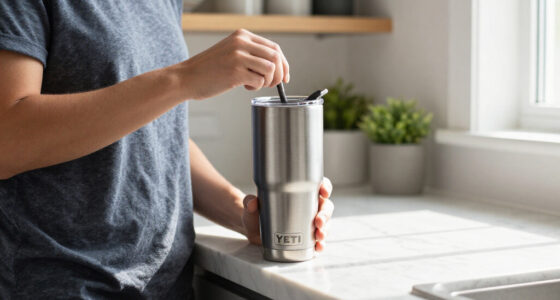 YETI Rambler 20 Oz Stainless Steel Vacuum Insulated Tumbler w/MagSlider Lid