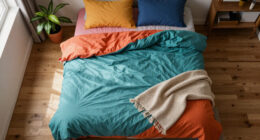 You’d Never Know This Color-Drenched Bedroom Used To Be A Living Room