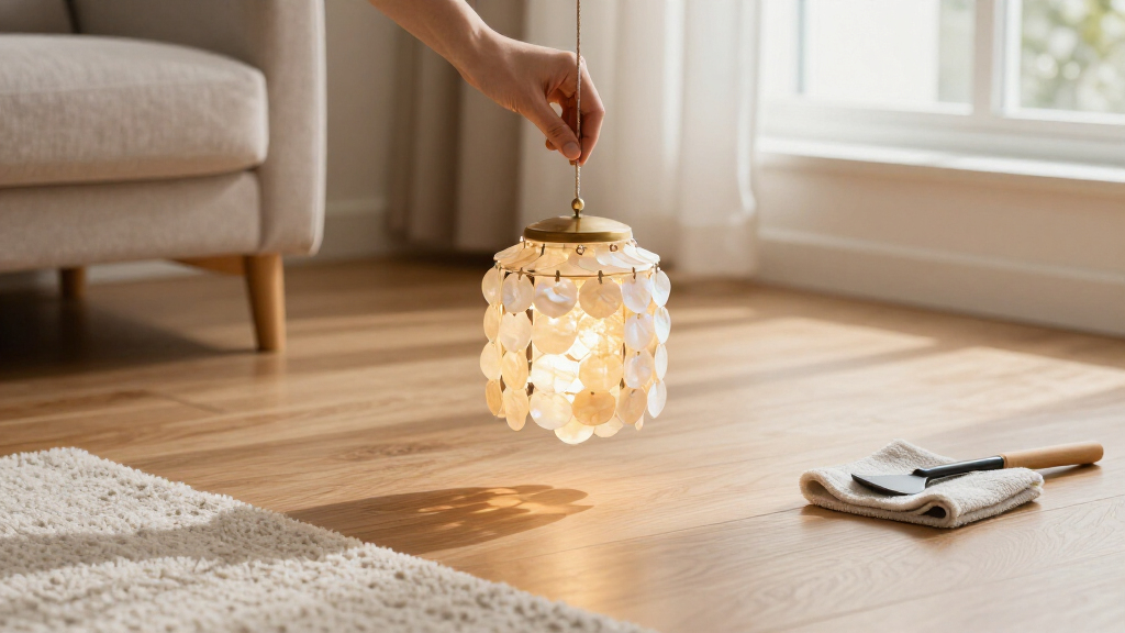 Capiz Shell Is The Lighting Trend That Will Make Your Home Feel Softly Romantic